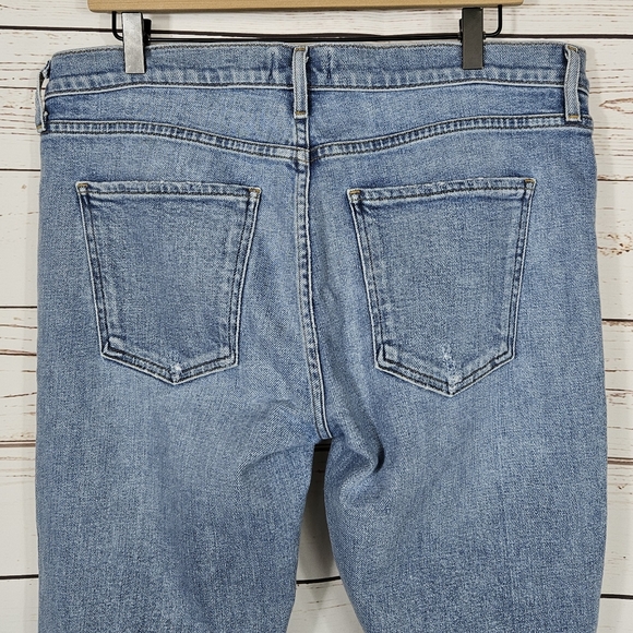 Agolde | Toni Straight Distressed Light Wash Jeans - Picture 7 of 8